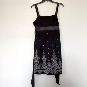 Little Black Dress with Hand Details on Trim
